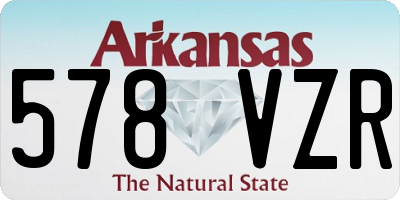 AR license plate 578VZR