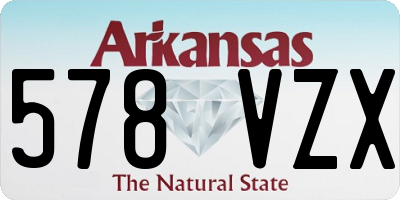 AR license plate 578VZX