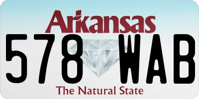 AR license plate 578WAB