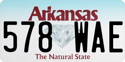 AR license plate 578WAE