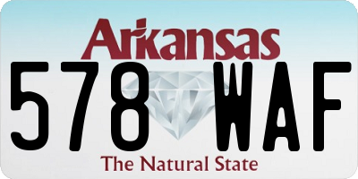 AR license plate 578WAF