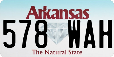AR license plate 578WAH
