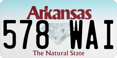 AR license plate 578WAI
