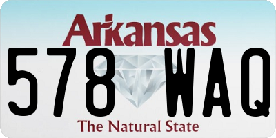 AR license plate 578WAQ
