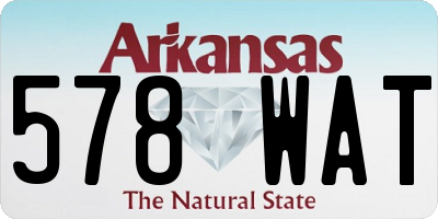 AR license plate 578WAT