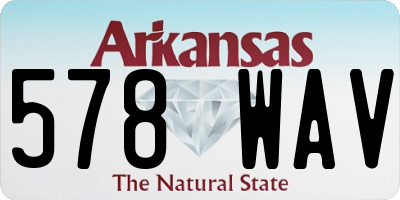 AR license plate 578WAV