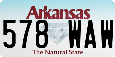 AR license plate 578WAW
