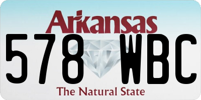 AR license plate 578WBC