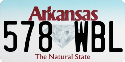 AR license plate 578WBL