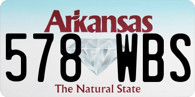 AR license plate 578WBS