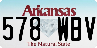 AR license plate 578WBV