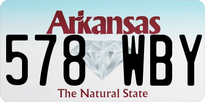 AR license plate 578WBY