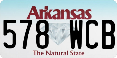 AR license plate 578WCB