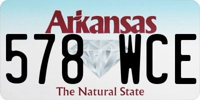 AR license plate 578WCE