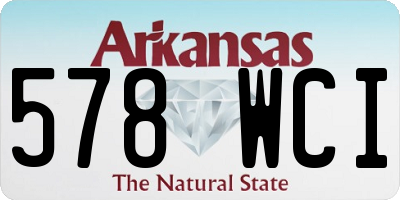 AR license plate 578WCI