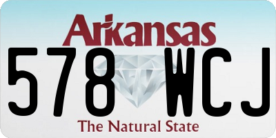 AR license plate 578WCJ