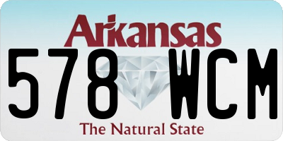 AR license plate 578WCM