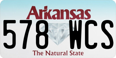 AR license plate 578WCS