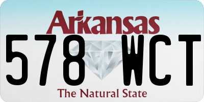 AR license plate 578WCT
