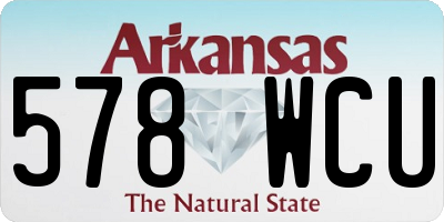 AR license plate 578WCU