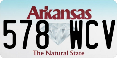 AR license plate 578WCV