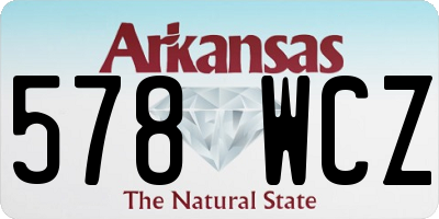 AR license plate 578WCZ
