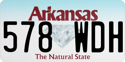 AR license plate 578WDH