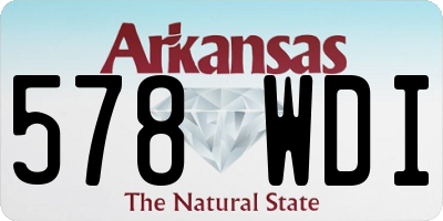 AR license plate 578WDI