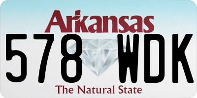 AR license plate 578WDK