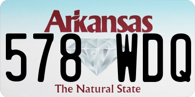 AR license plate 578WDQ