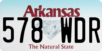 AR license plate 578WDR