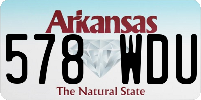 AR license plate 578WDU