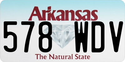 AR license plate 578WDV