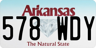 AR license plate 578WDY