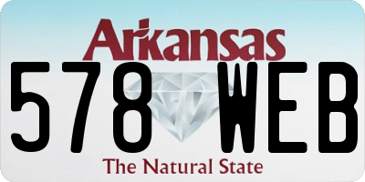 AR license plate 578WEB