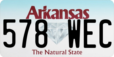 AR license plate 578WEC
