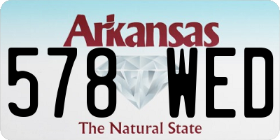 AR license plate 578WED