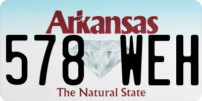 AR license plate 578WEH