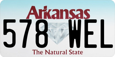 AR license plate 578WEL