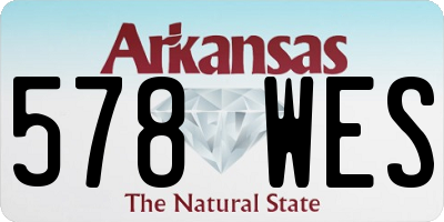 AR license plate 578WES