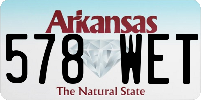 AR license plate 578WET