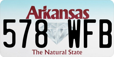 AR license plate 578WFB
