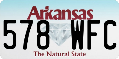 AR license plate 578WFC