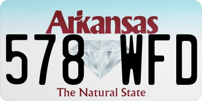 AR license plate 578WFD