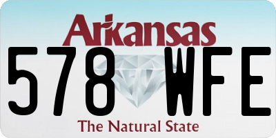 AR license plate 578WFE