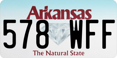 AR license plate 578WFF
