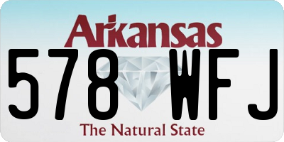 AR license plate 578WFJ