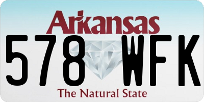 AR license plate 578WFK