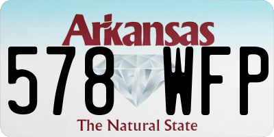 AR license plate 578WFP