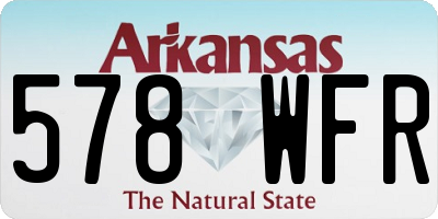AR license plate 578WFR